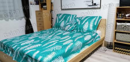 Zöld leveles 7 részes ágynemű garnitúra